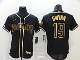 Padres 19 Tony Gwynn Black Gold 2020 Nike Cool Base Jersey,baseball caps,new era cap wholesale,wholesale hats